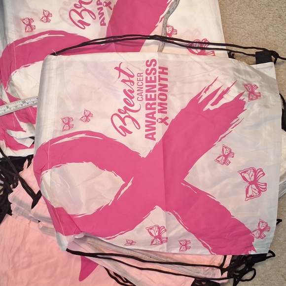 Cancer awareness drawstring bags - Picture 1 of 4